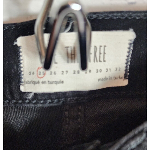 Free People We The Free Stella Velvet Pants Skinny Leg Button Fly Size 25 - Picture 6 of 8